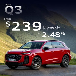 Audi Q3 from $239 biweekly